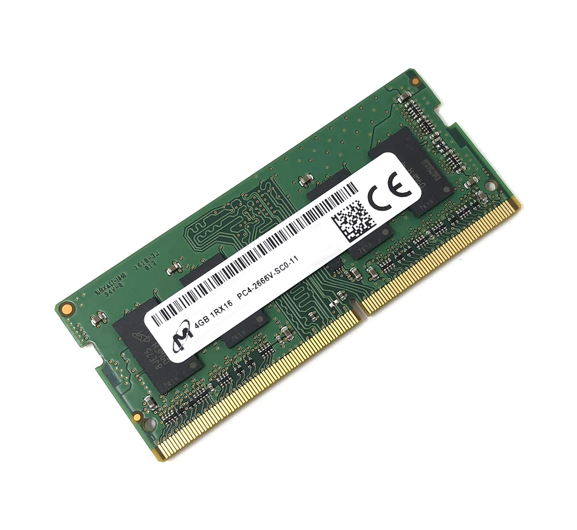 MICRON 4GB RAM DDR4 Internal Memory Module, 1Rx16 PC4-2666 MHZ, 260-PIN SODIMM Laptop/Notebook Memory Ram