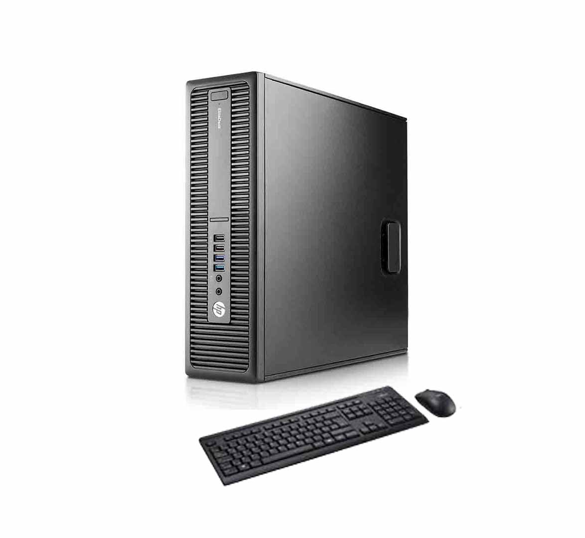 HP EliteDesk 800 G2 SFF Business Desktop PC, Intel Core i5-6th Generation CPU, 8GB RAM, 256GB SSD, Wifi, Windows 10 Pro
