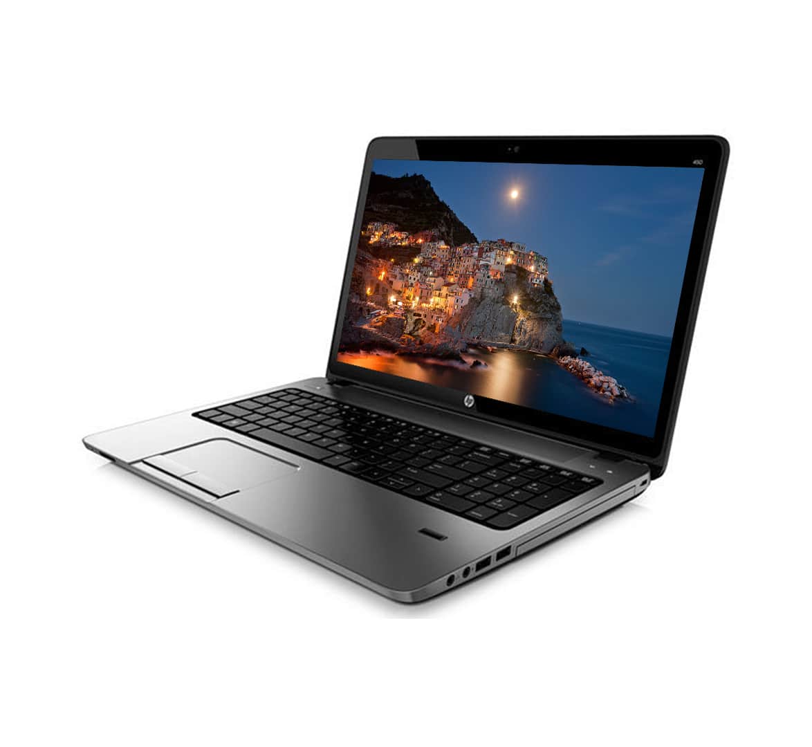 HP ProBook 450 G2 Business Laptop, Intel Core i5-4th Generation CPU, 4GB RAM, 500GB HDD, 15.6 inch Display, Windows 10 Pro, Refurbished Laptop